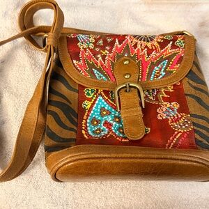 Sharif Bohemian Handpainted Crossbody Bag